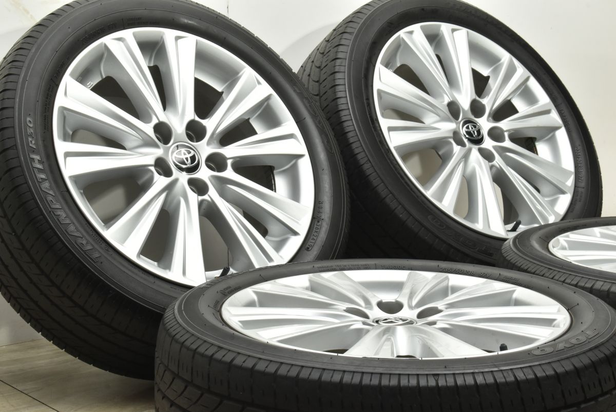 交換用に トヨタ 30 アルファード ヴェルファイア 純正 18in 7.5J 45 PCD114.3 トーヨー トランパス R30 235|50R18 ノーマル戻し