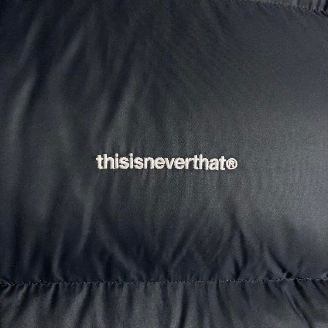 人気Lサイズ】thisisneverthat ダウンジャケット 刺繍ロゴ 黒 - メルカリ