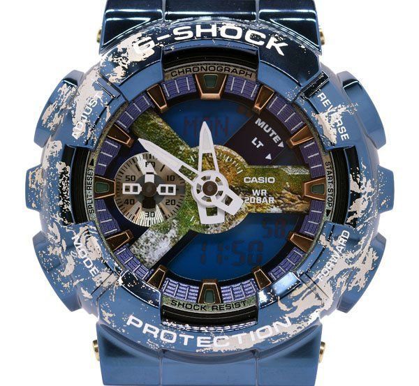 正規 美品 CASIO カシオ G-SHOCK「地球」GM-110EARTH-1AJR 腕時計(デジタル) - schlosser.com.pl