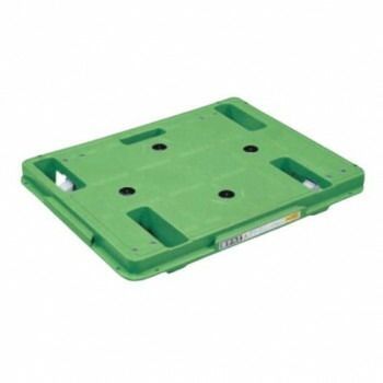 サカエ 樹脂台車 スタッキング 連結仕様4輪自在タイプ 600×480×109mm