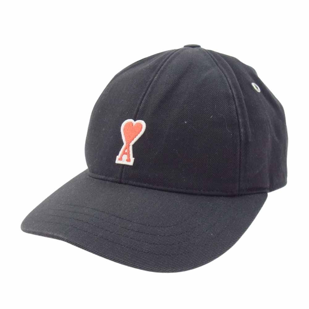 アミパリス ハート刺繍 ベースボールキャップ AMI PARIS アミパリス ベースボール キャップ ハートロゴ 刺繍