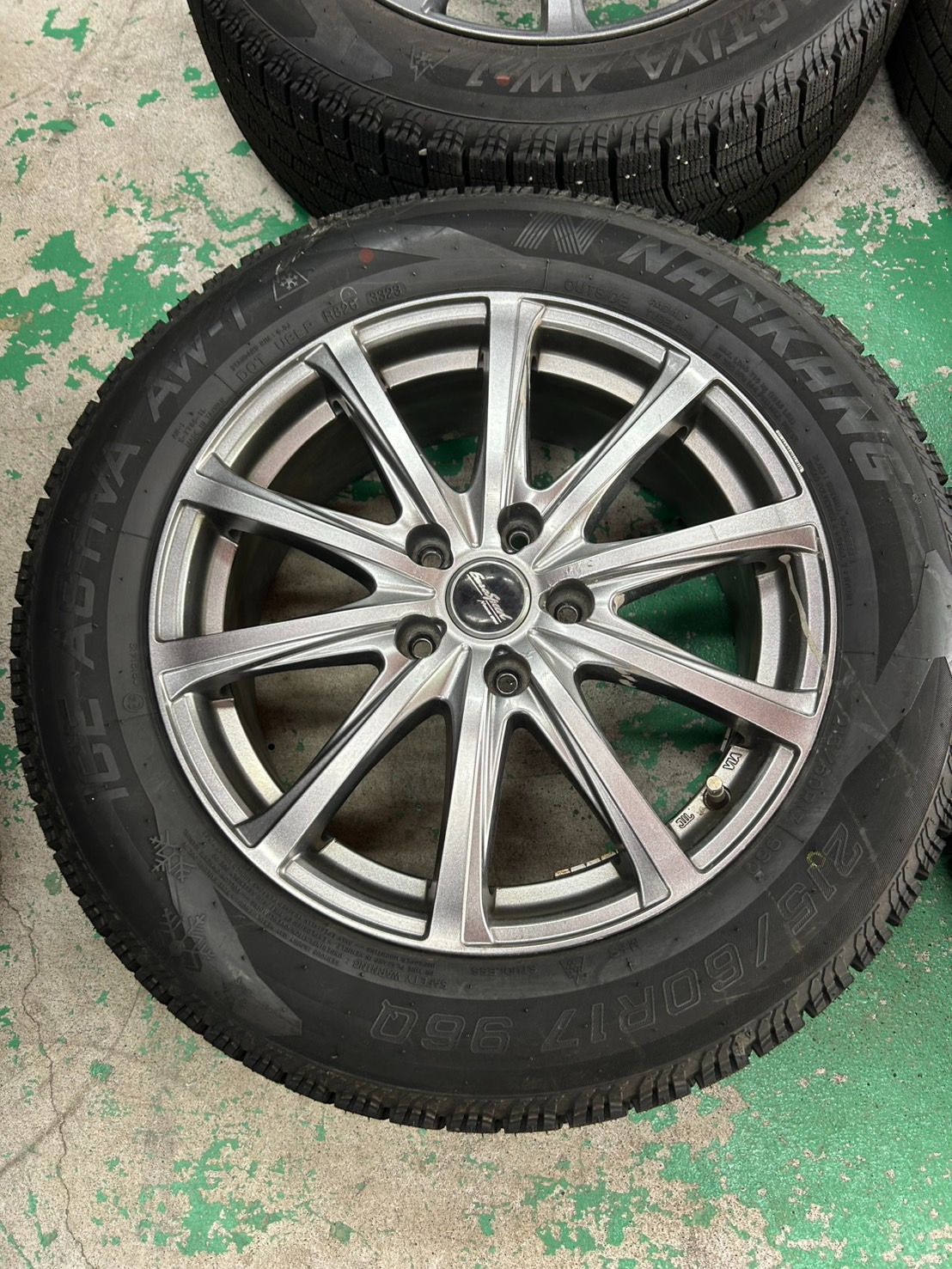 EuroSpeed ユーロスピード 17×7J 55 5H114.3 × NANKANG ICE ACTIVA AW-1 215 60R17 スタッドレス 4本セット