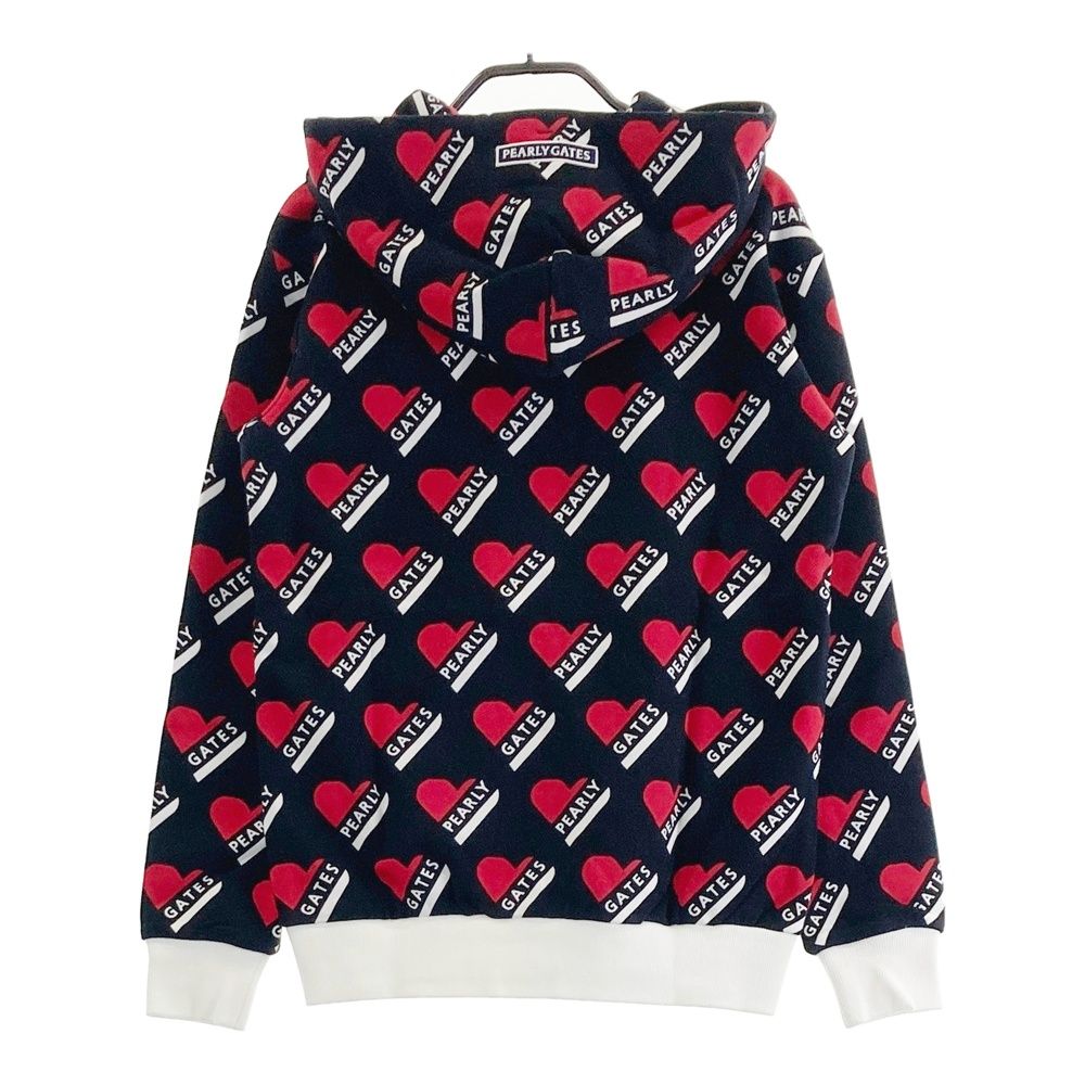 2025年新作。 サイズ 0 PEARLY GATES パーリーゲイツ 055-2162314 ジップパーカー ハート ブラック系 240101527506 ゴルフウェア レディース ストスト 多彩な品揃え。