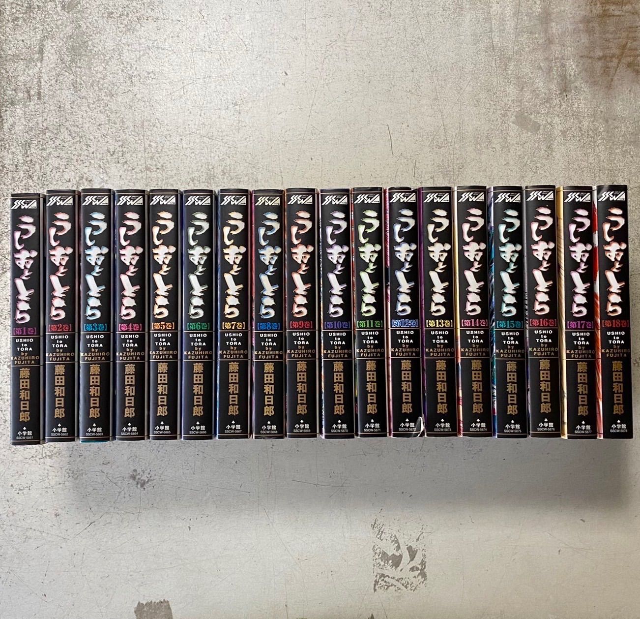藤田和日郎　うしおととら　ワイド版　全18巻　＋　小説　全4巻 送料無料 ワイド版 うしおととら 全18巻 藤田和日郎 中古