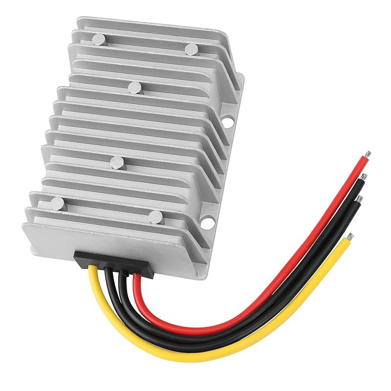 DROK DC-DCスタビライザー 9V-36Vから12Vへの昇降圧コンバーター 20A 防水自動降圧電圧レギュレーター カーオーディオ用 12V電圧変圧器 トランス オーディオ ソーラーパワーシステム LED画面 0