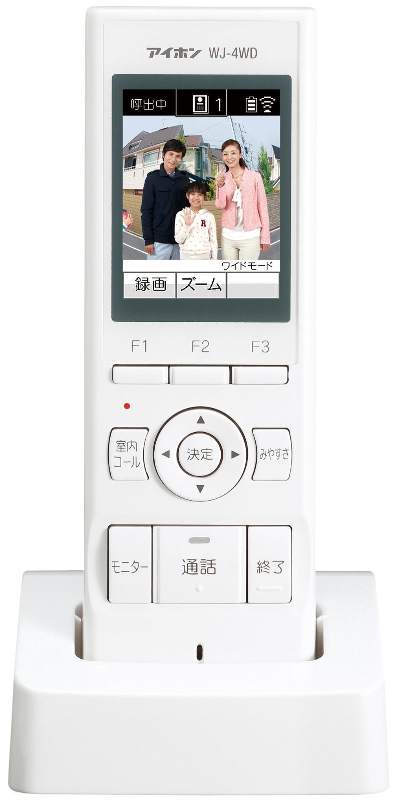 新生活応援SALE4)モニター付ワイヤレス子機 アイホン ドアホン インターホン ワイヤレス子機 モニター付 音量調節 WJ-4WD
