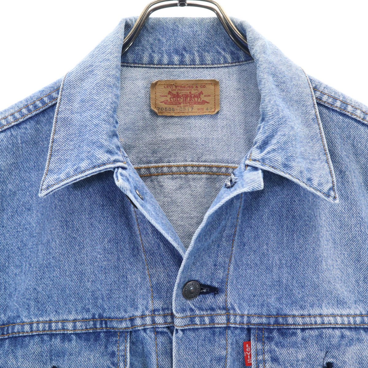 【美品】90s 日本製 42 Levi's 70505-0217 デニムJKT 美品】90s 日本製 42 LEVI´S 70505-0217 デニムJKT