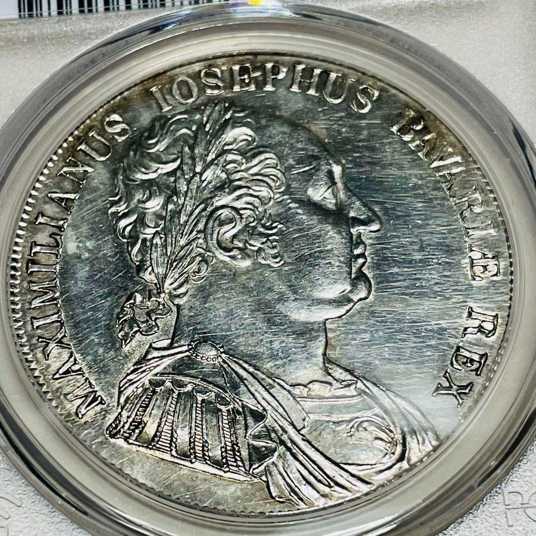 バイエルン 1818 ターラー大型銀貨 ドイツ PCGS UNC Details - メルカリ