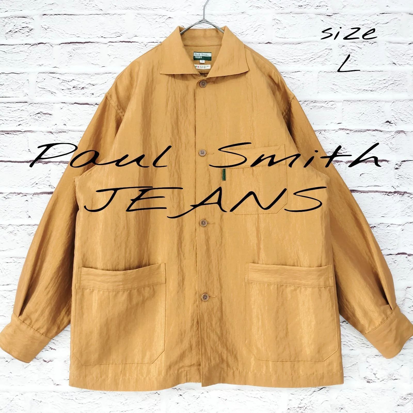 ド派手】Paul Smith JEANS ゴールド シャツ ジャケット LB - メルカリ