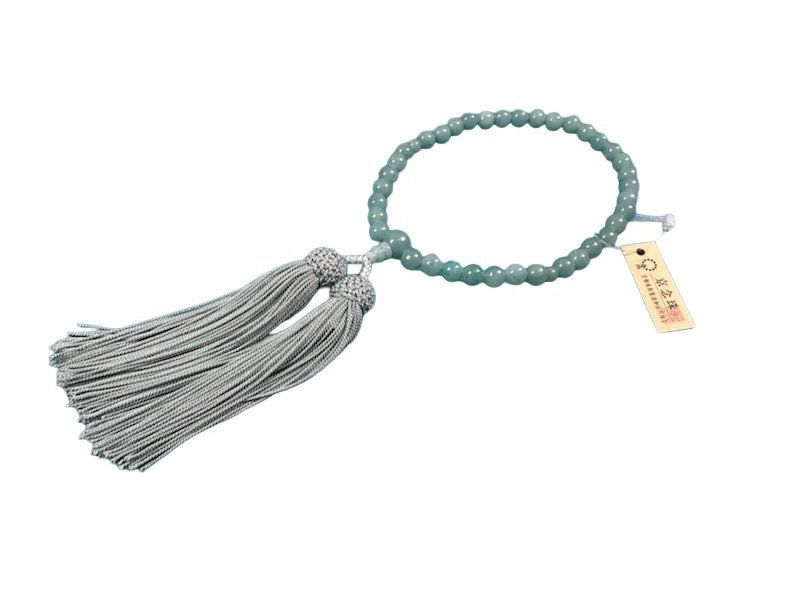 片手念珠7mm アマゾナイト 桐 き