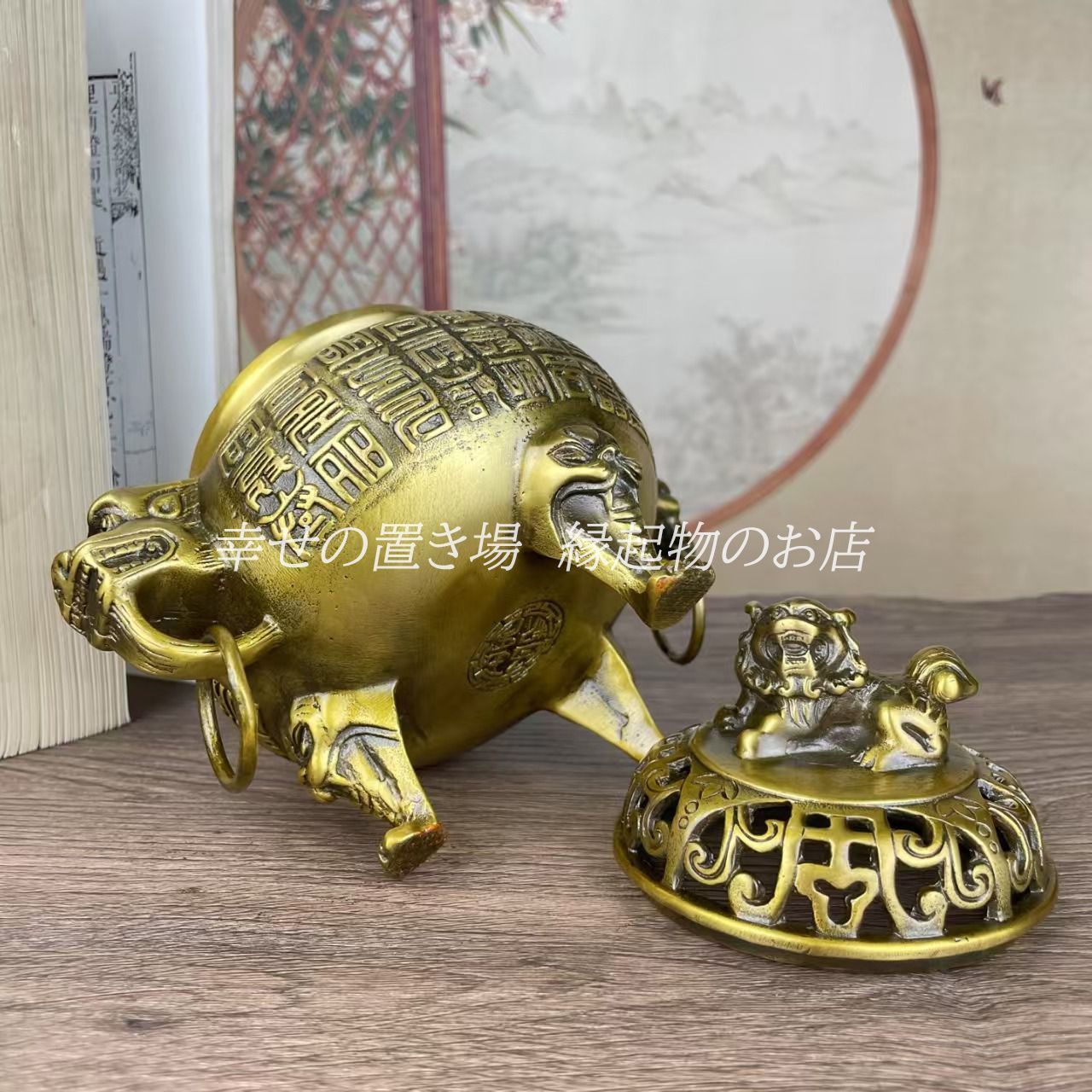 中国古代三脚香炉（香立て） 古中国☆戦国時代青銅製三足香炉