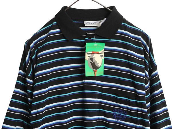 90s GIVENCHY SPORT イタリア製　ボーダー　半袖　ポロシャツ e3a269ee4133814b9a4dd0dd46f688