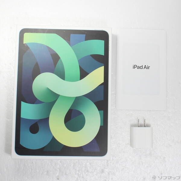 中古品〕 iPad Air 第4世代 64GB グリーン MYFR2J／A Wi-Fi【371