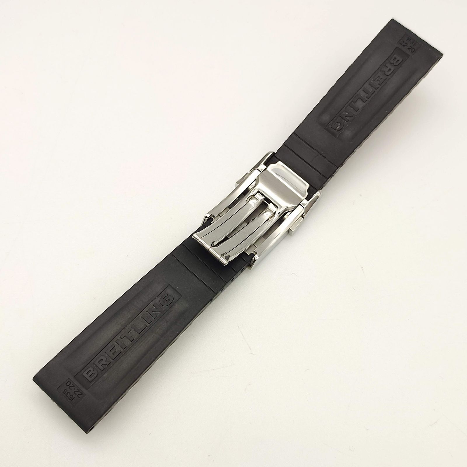 美品】BREITLING ブライトリング 純正ラバーベルト Dバックル 153S 22