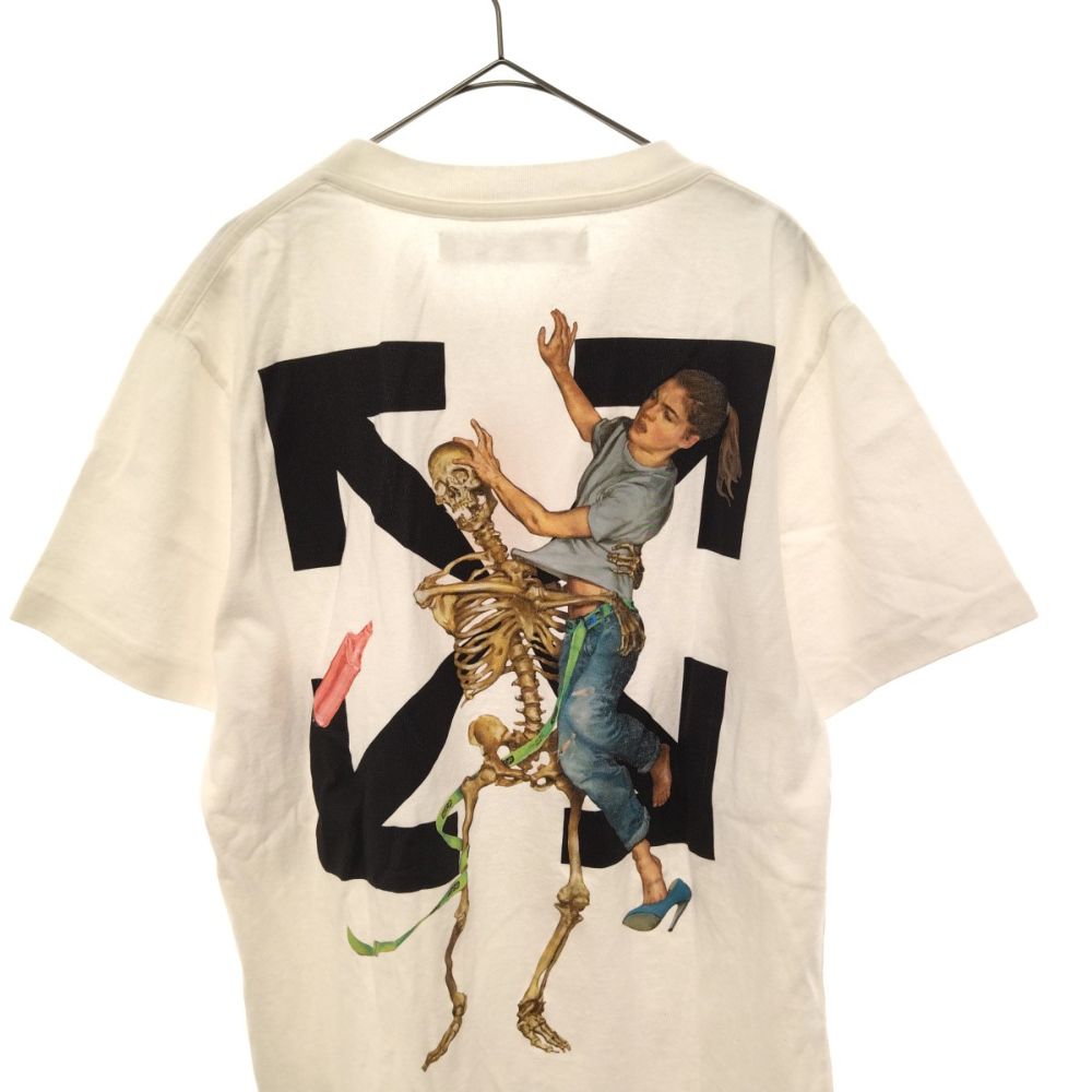 OFF-WHITE (オフホワイト) 20AW PASCAL PRINT S/S SLIM TEE スケルトンプリント オーバーサイズ 半袖Tシャツ  カットソー ホワイト OMAA027F20FAB003 - メルカリ