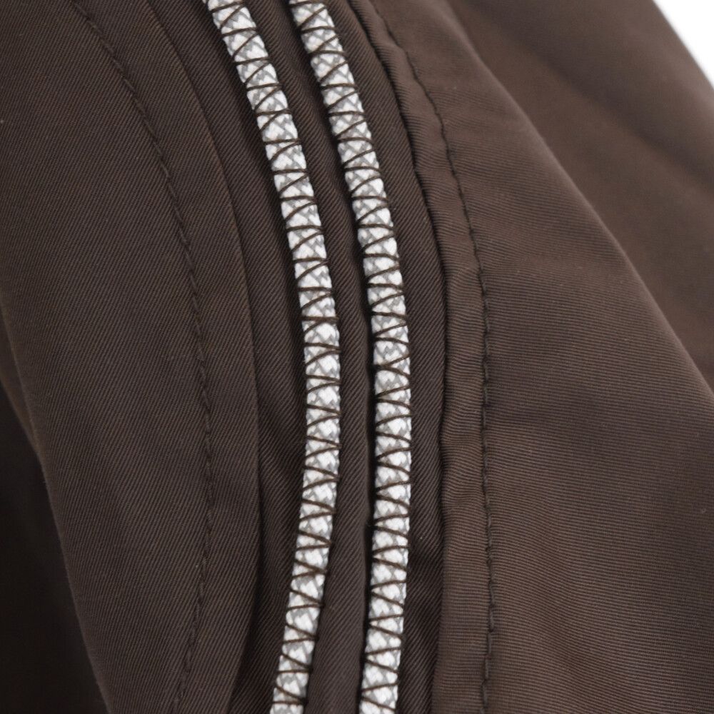FFFPOSTALSERVICE トリプルエフポスタルサービス Neck Leather Zipper Jacket ネックレザージップデザインジャケット ブラウン