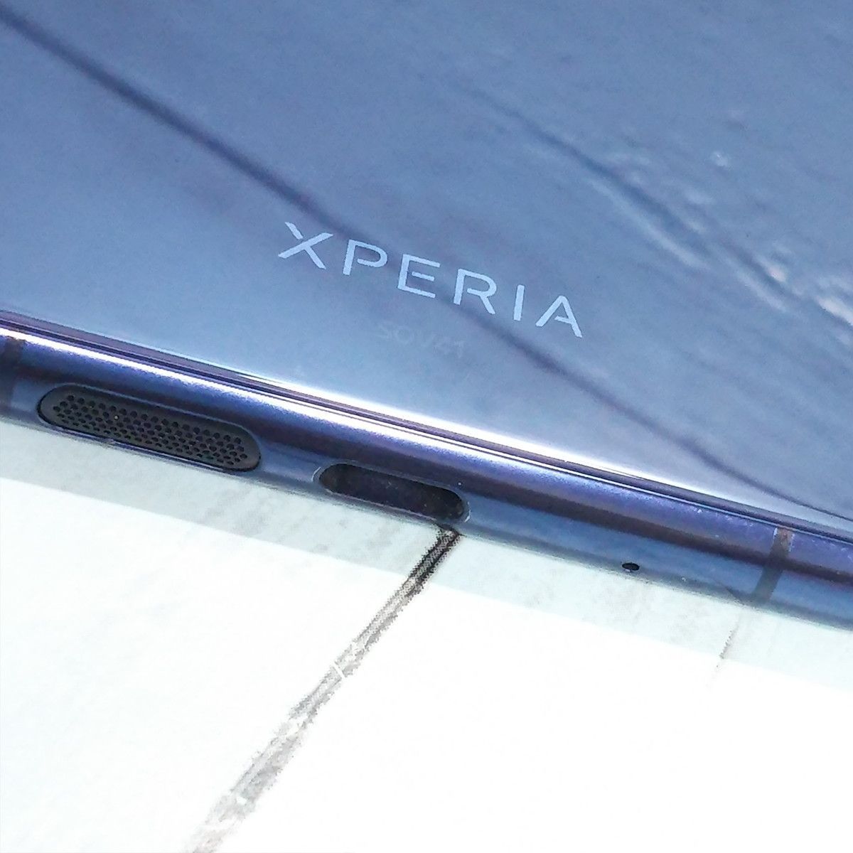 値下げ可ヤフオク! - au Xperia5 SOV41 ブルー 本体 白ロム SIMロック... - Android