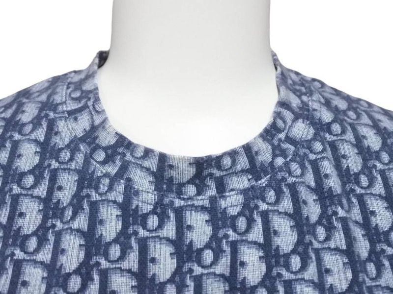 Christian Dior クリスチャンディオール タンクトップ・ノースリーブ 2003ss 3E16155301 ブルー 美品 中古 50826 Christian Dior クリスチャンディオール タンクトップ・ノースリーブ