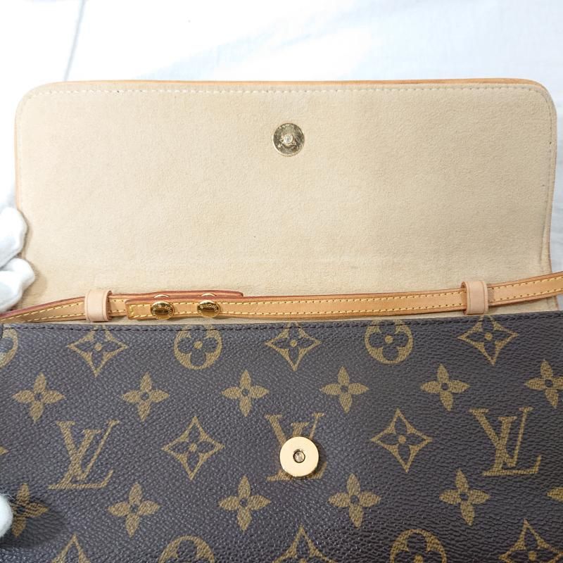 【鑑定済】 ルイヴィトン ポシェットツイン PM モノグラム ショルダーバッグ LOUIS VUITTON ルイヴィトン ポシェットツインPM モノグラム