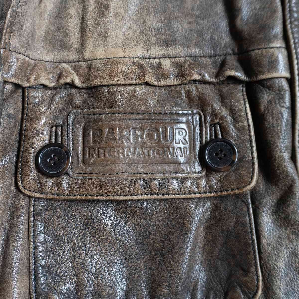 BARBOUR レザー インターナショナル モーターサイクル BARBOUR レザー インターナショナル モーターサイクル