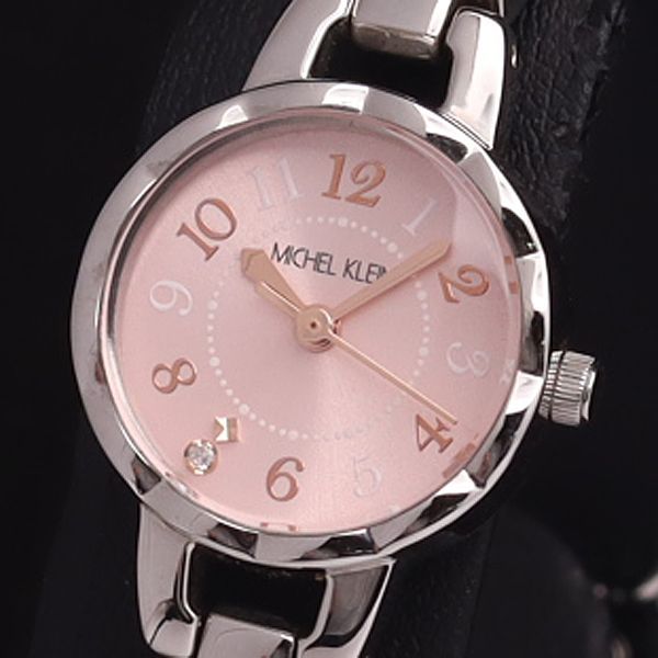 8,800円MICHELE レディース　腕時計　文字盤ピンク