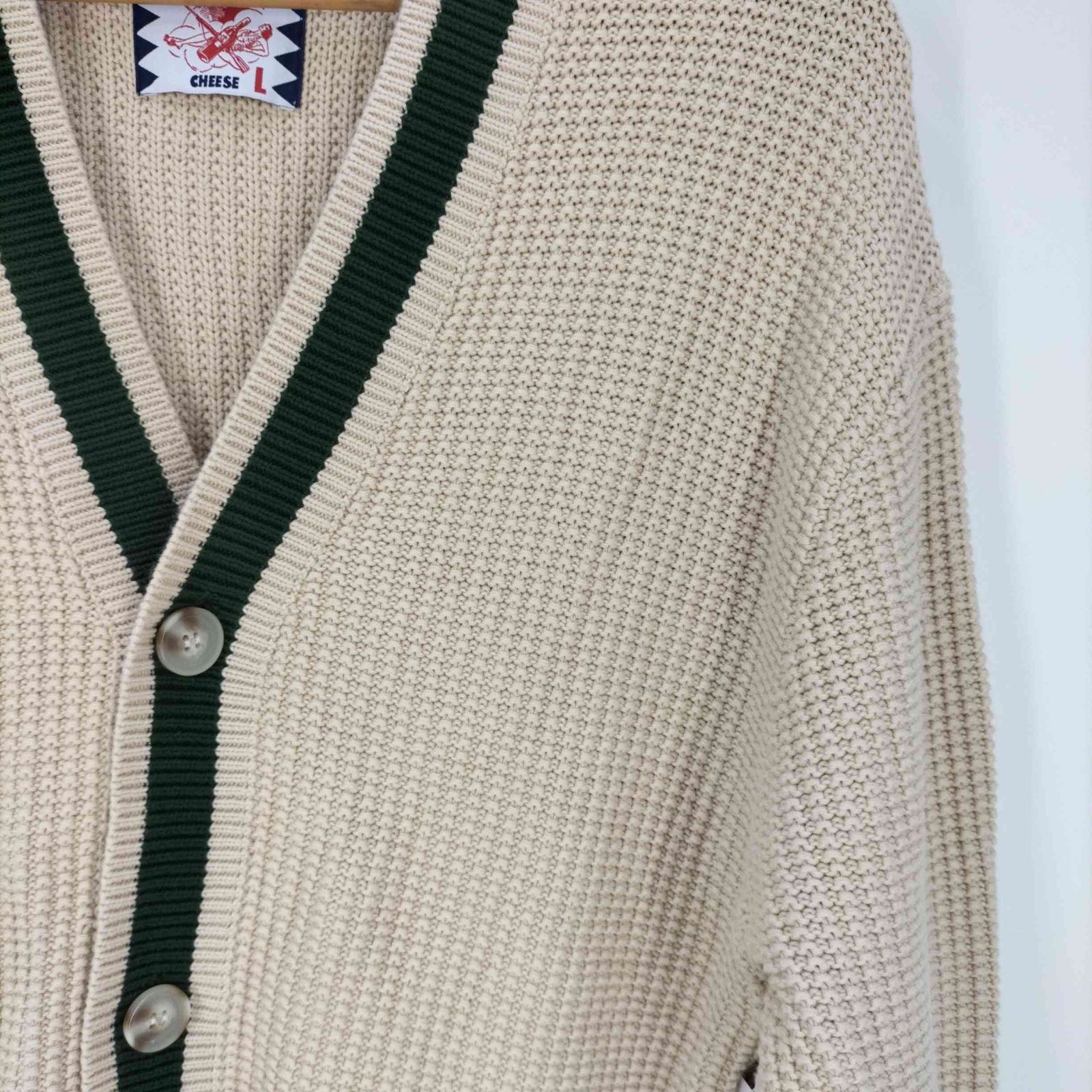 サノバチーズ SON OF THE CHEESE Line Cardigan ライン