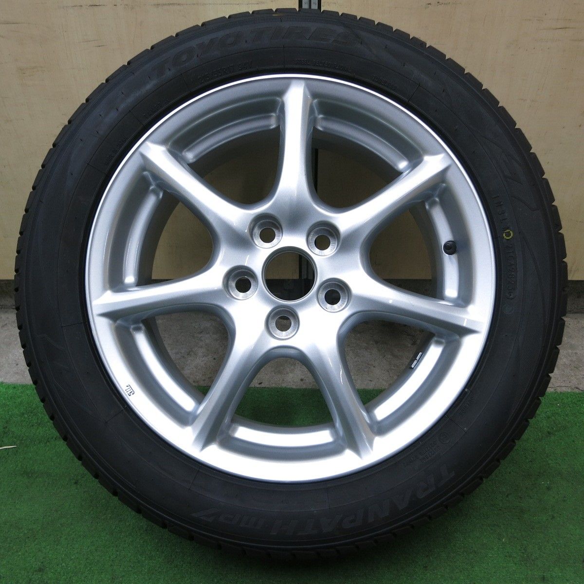 25年 1本 トヨタ 50系 エスティマ 純正 215 55R17 トーヨー トランパス MP7 17インチ PCD114.3 5H 5091003ナノ