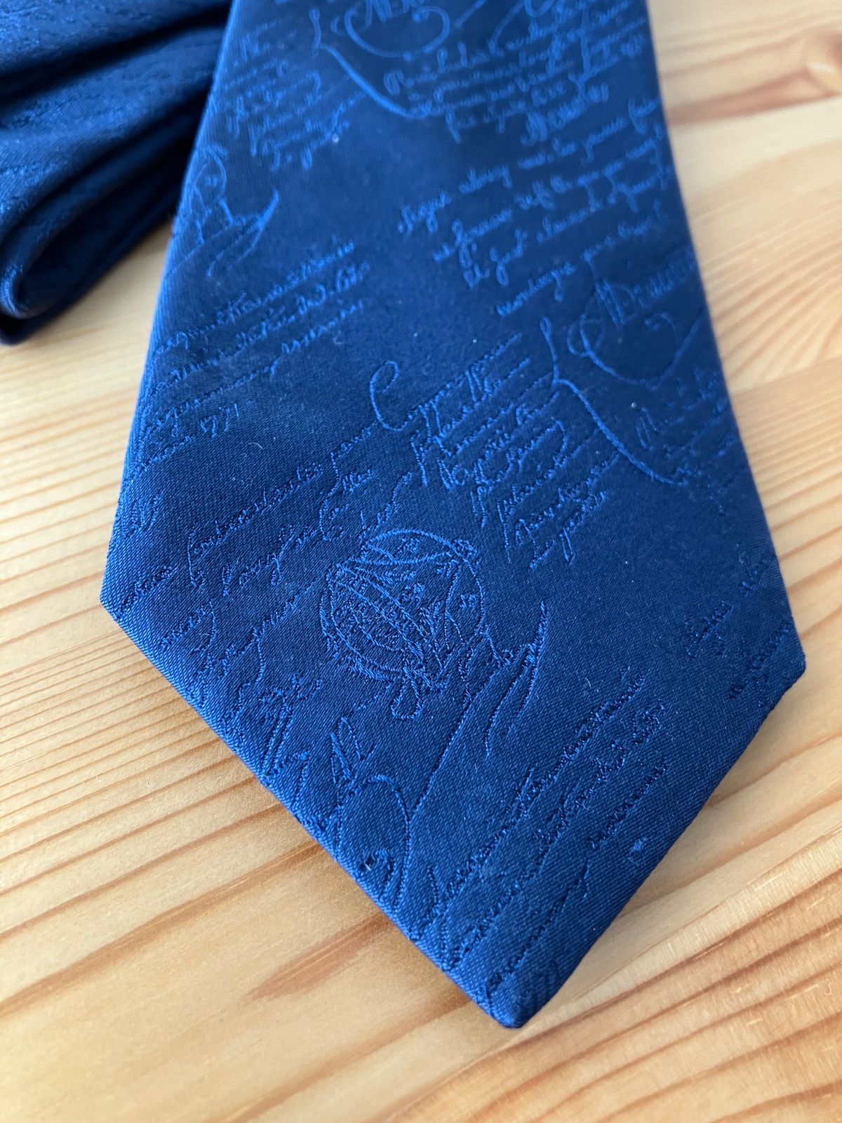 BERLUTI ベルルッティ シルク スクリットタイ ネクタイ カリグラフィー  