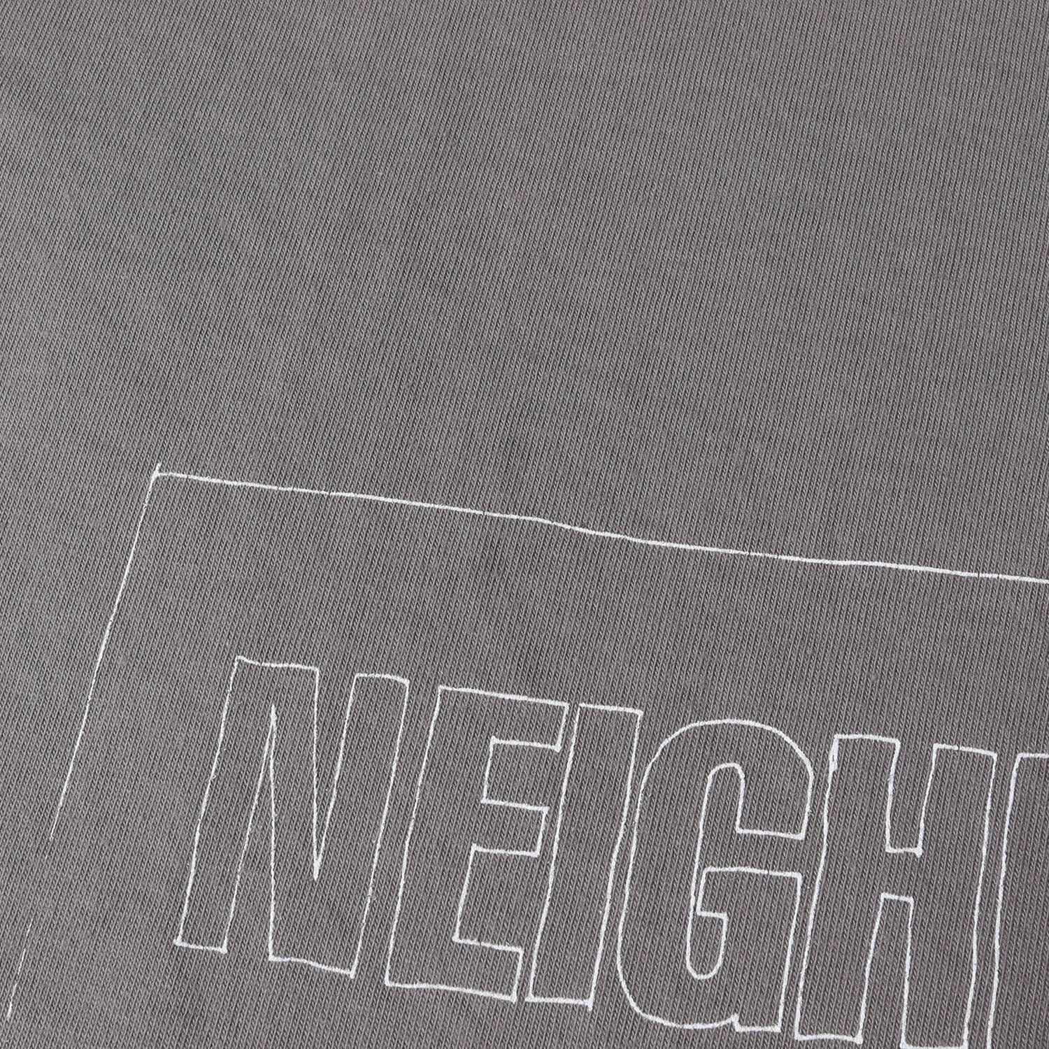 NEIGHBORHOOD ネイバーフッド Tシャツ サイズ:M 22SS ボックスロゴ クルーネック 半袖 Tシャツ NH-14 / C-TEE. SS チャコール トップス カットソー 【メンズ】