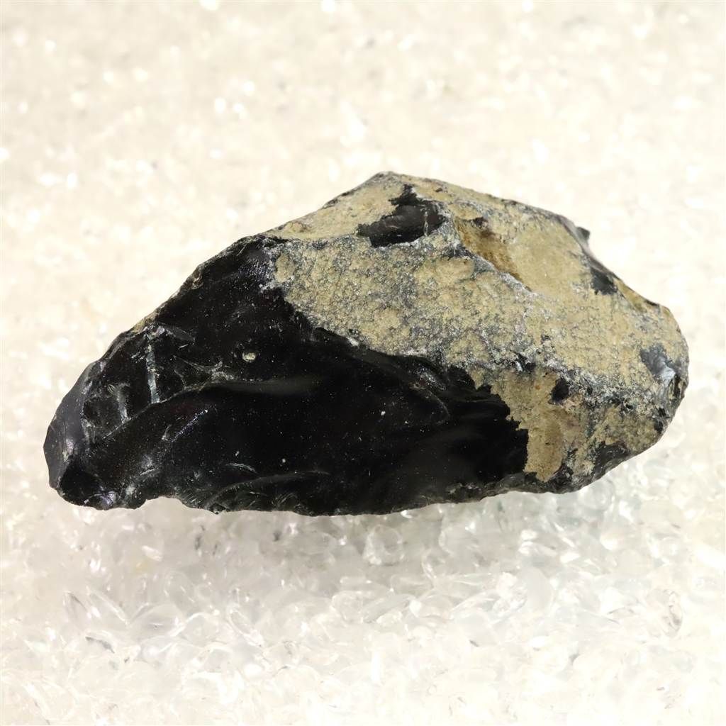 隠岐の島 黒曜石 原石 ディレクトリーカード付 73.2g 【榎本通商10771