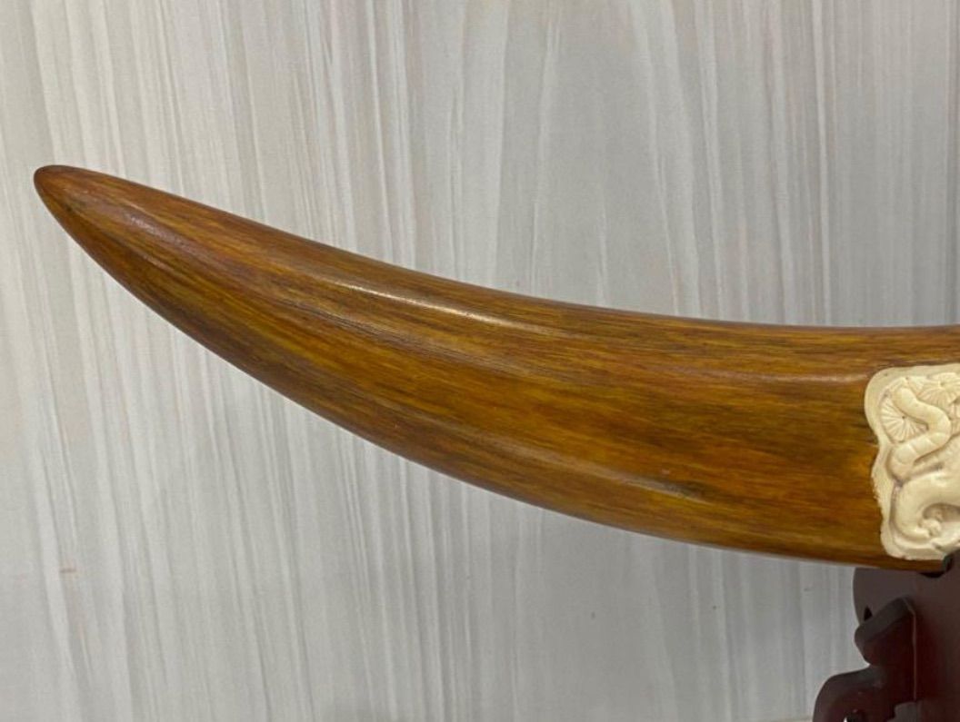 天然マンモス牙美しい手作り彫刻 虎虎生威 置物飾り 天然マンモス牙美しい手作り彫刻虎虎生威置物