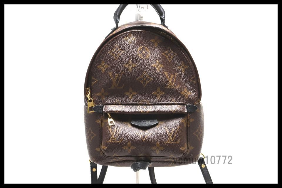 近年モデル 美 LOUIS VUITTON モノグラム パームスプリングスMINI レザー リュックサック ルイヴィトン 0612yp644814