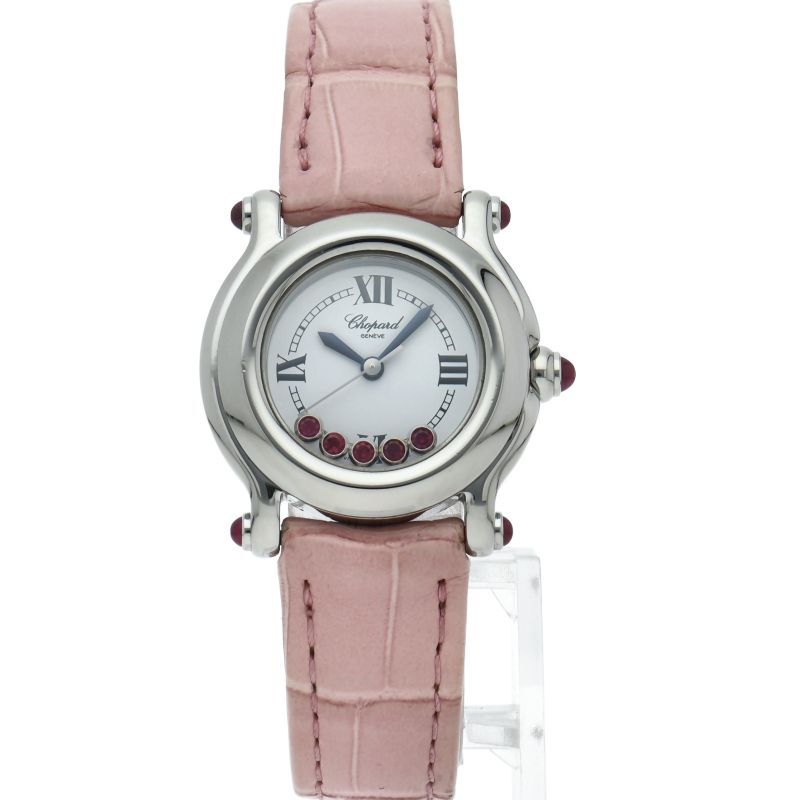 ショパール ハッピースポーツ ウォッチ 5Pルビー 27/8245-21 保証書 SS  