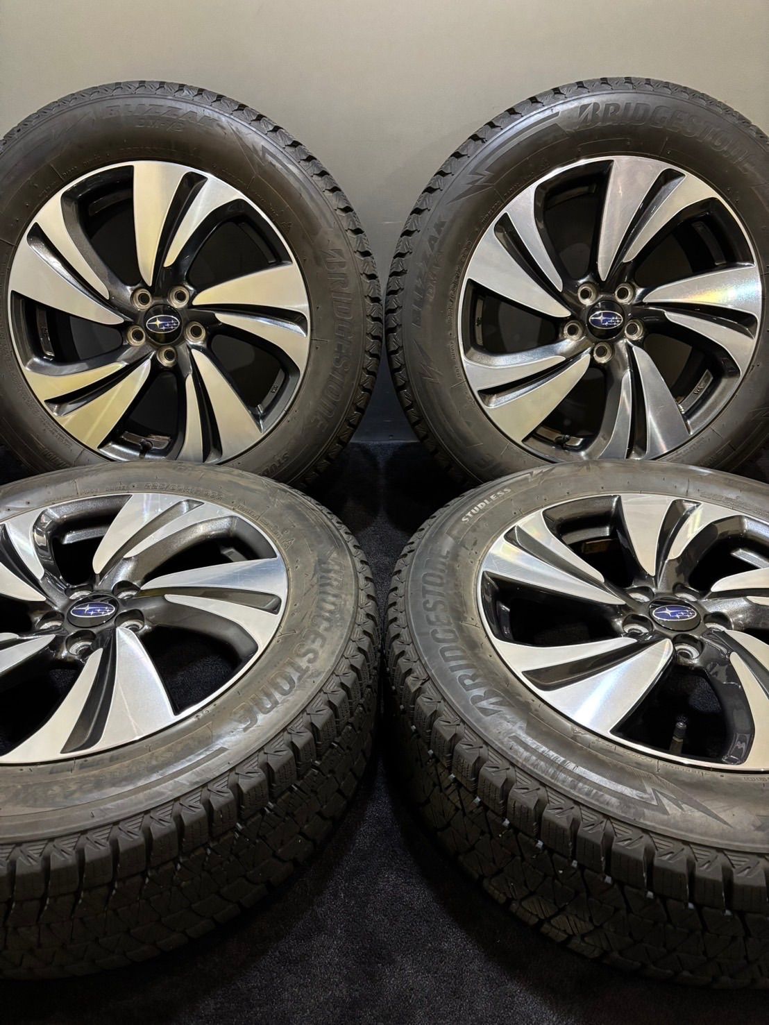 225|60R17 BRIDGESTONE|DM-V3 21年製 スバル XV フォレスター 純正 17インチ 7J 55 100 5H スタッドレス 4本 2-J109