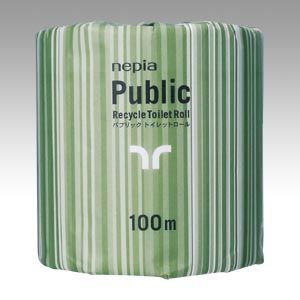 王子ネピア ネピアパブリックトイレットロール100 m 80入 1 箱 NP-1 R 100 文房具 オフィス 用品