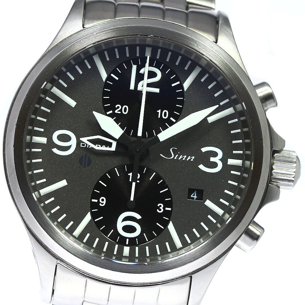 ジン Sinn 756 デイト クロノグラフ 自動巻き メンズ良品_752988 - メルカリ