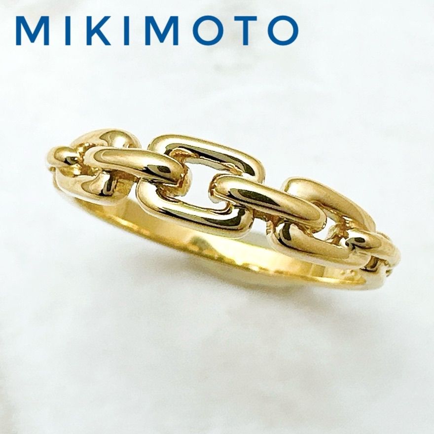 ♡出品 美品🌟MIKIMOTO イエローゴールド リング 約11号 U - メルカリ