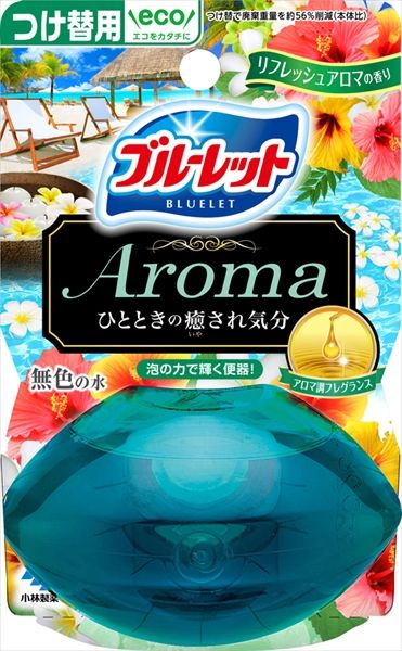 まとめ買い-48点セット 液体ブルーレットおくだけアロマつけ替用 リフレッシュアロマの香り 小林製薬 芳香剤 タンク