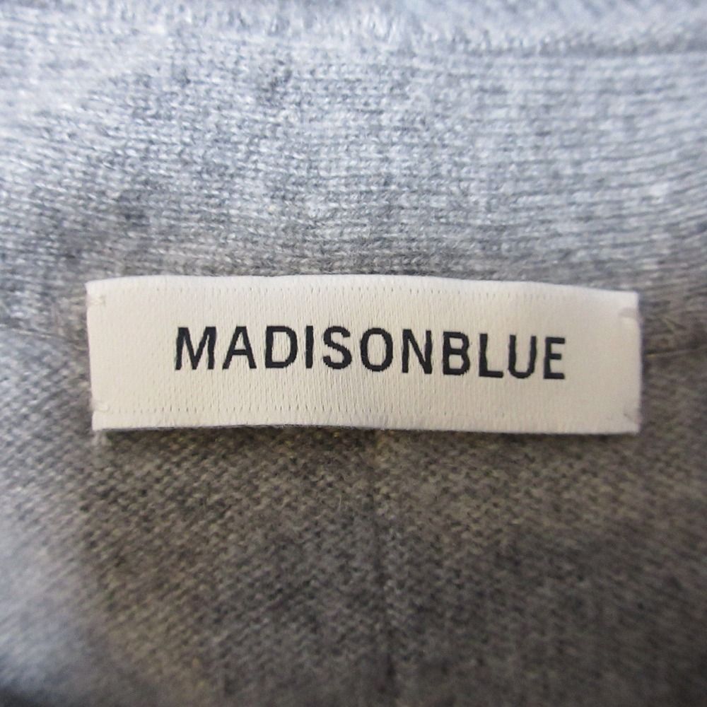 美品 クリーニング済 22AW MADISON BLUE マディソンブルー DOLMAN SLEEVE CD CASHMERE パールボタン ニットカーディガン S グレー レディース 古着 中古 USED 美品 クリーニング済 22AW MADISON BLUE マディソンブルー DOLMAN
