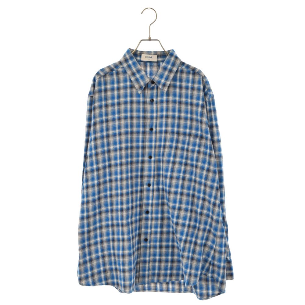 CELINE (セリーヌ) 21SS Loose Shirt In Checked Cotton ルーズ CELINE (セリーヌ) 21SS Loose Shirt In Checked Cotton ルーズ
