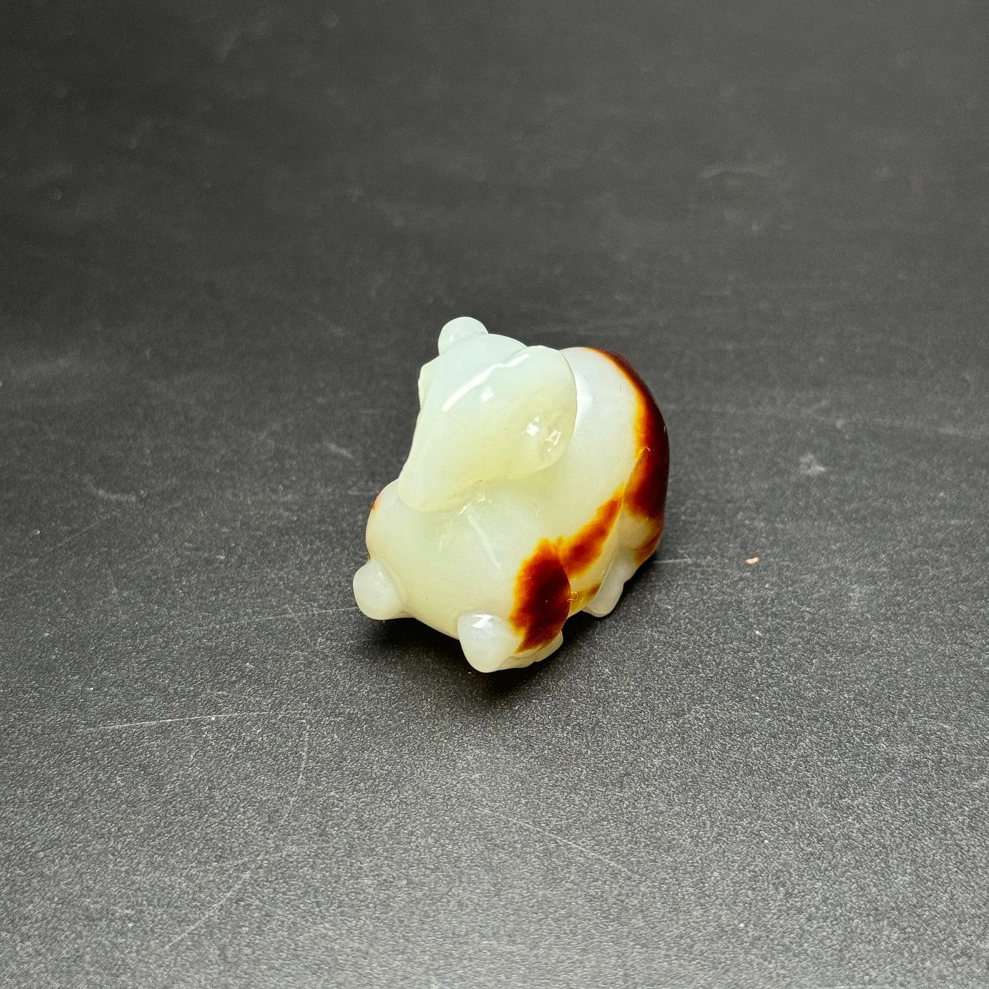 和田玉細密彫 羊脂白玉