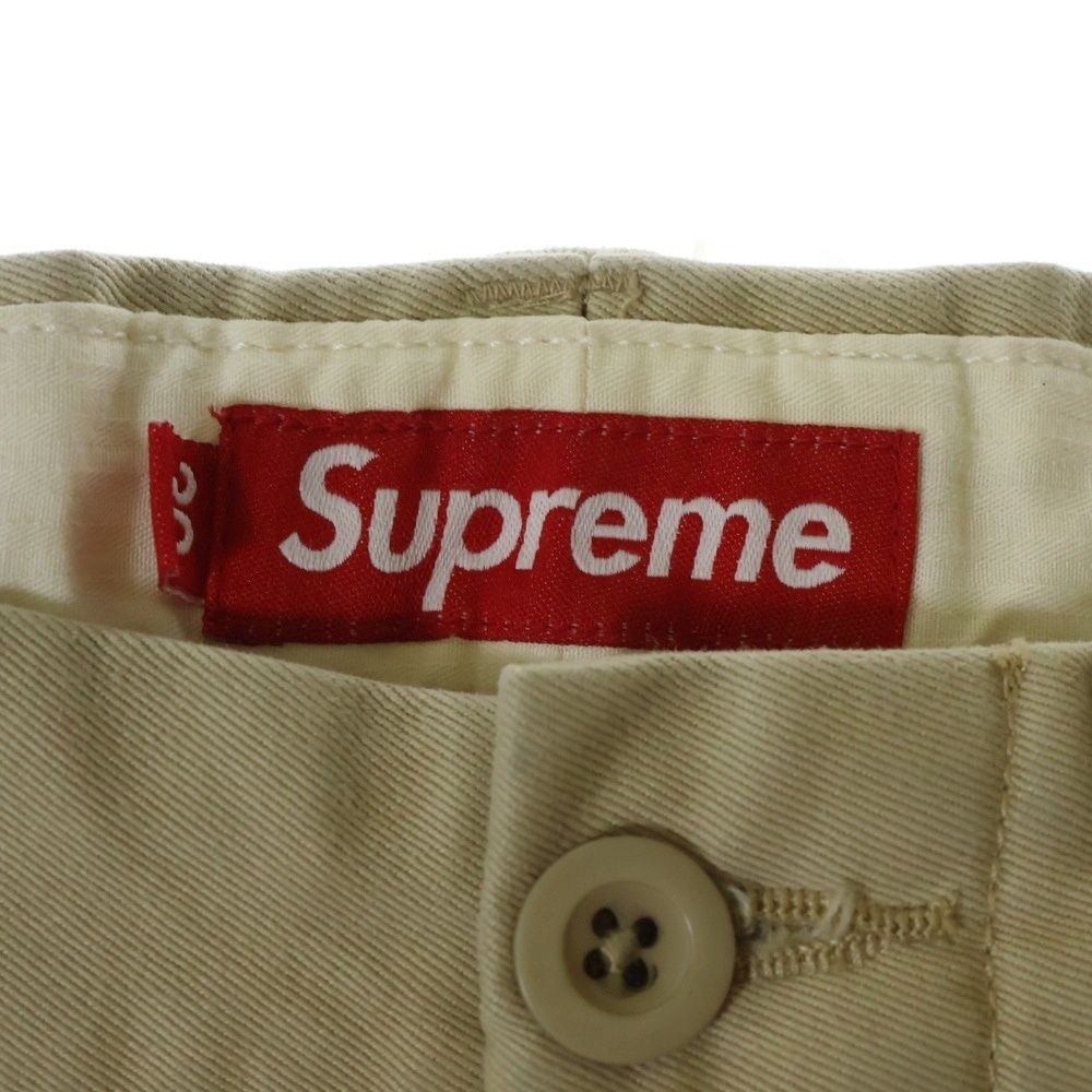 SUPREME ベージュ チノパン Supreme シュプリーム ベージュ チノパン ポケット w34 Y - メルカリ