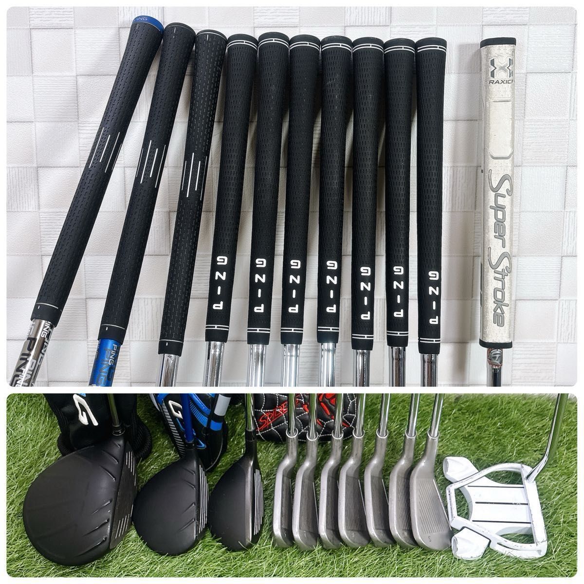 PING - ピン G G30 G20 メンズゴルフセット キャディバッグ付き 右 12本 S ピン G G30 メンズゴルフセット キャディバッグ付き フレックスS