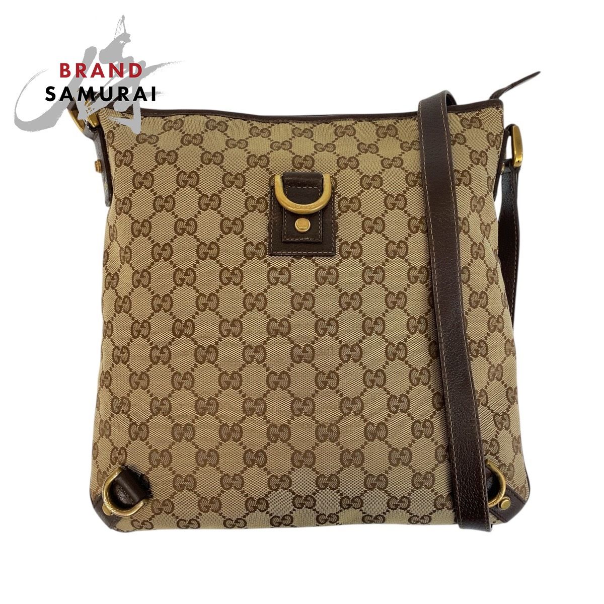 美品 GUCCI グッチ アビー ベージュ ブラウン GGキャンバス 131326 
