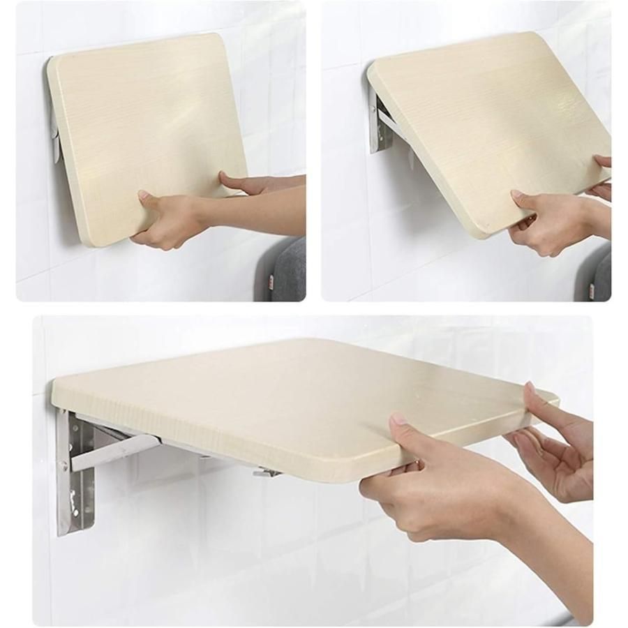 壁掛け折りたたみテーブル 無垢材壁掛け式サイドテーブル 折りたたみ式テーブル 折りたたみ式壁掛けテーブル 壁掛けデスク コンピュ USTAUSTRALIA_COM_AU