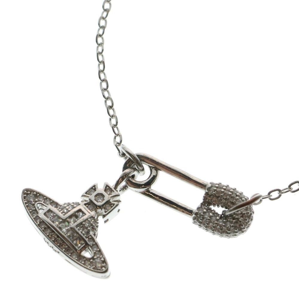 Vivienne Westwood 安全ピン ネックレス ☆vivienne westwood☆安全ピン オーブチャーム ネックレス 男女