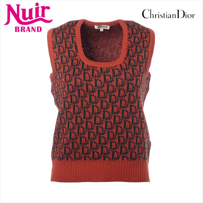 Christian Dior クリスチャンディオール ベスト Size M トロッター ウール ニット