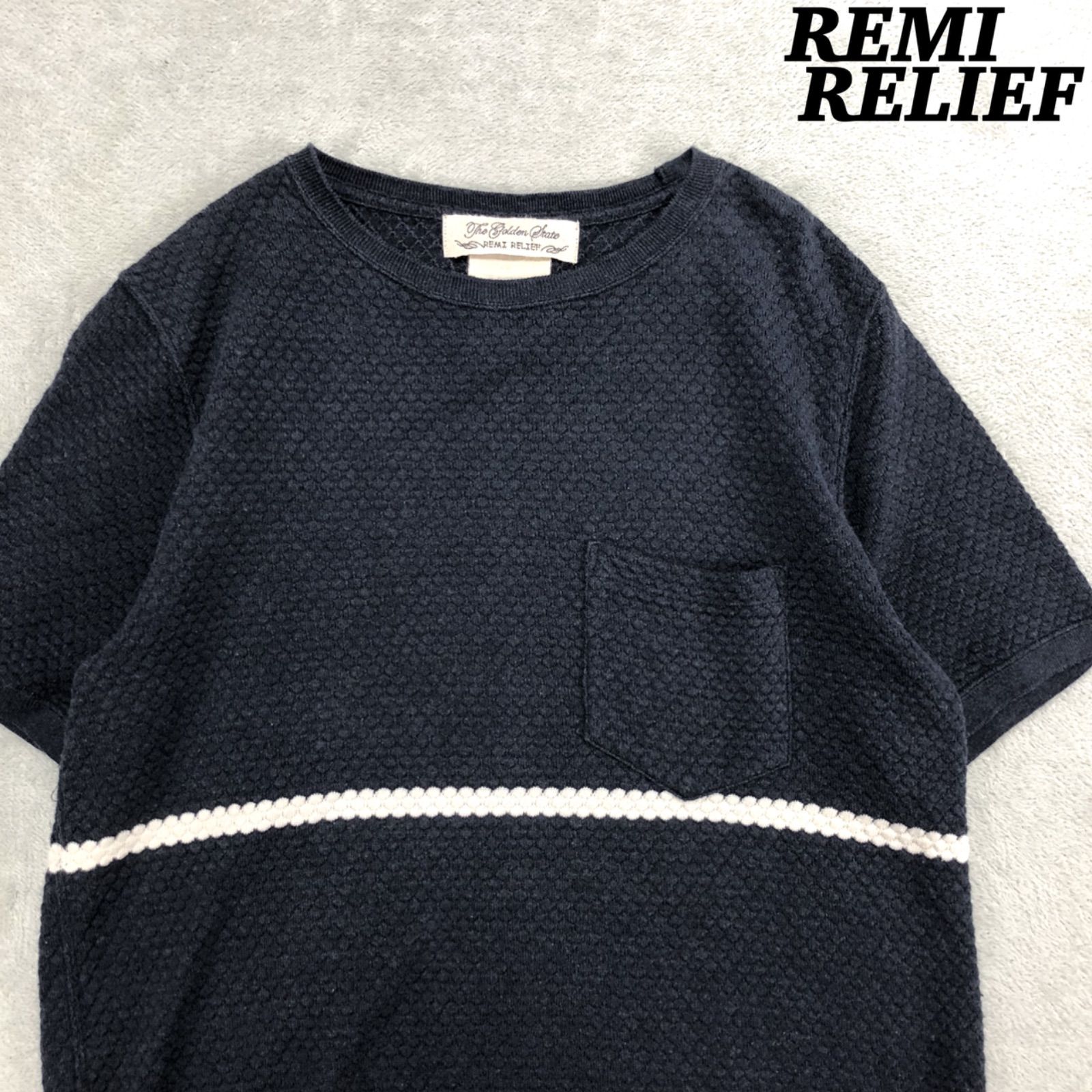 レミレリーフ　半袖Tシャツ REMI RELIEF tシャツ 「REMI / レミレリーフ」ロゴTシャツ SP