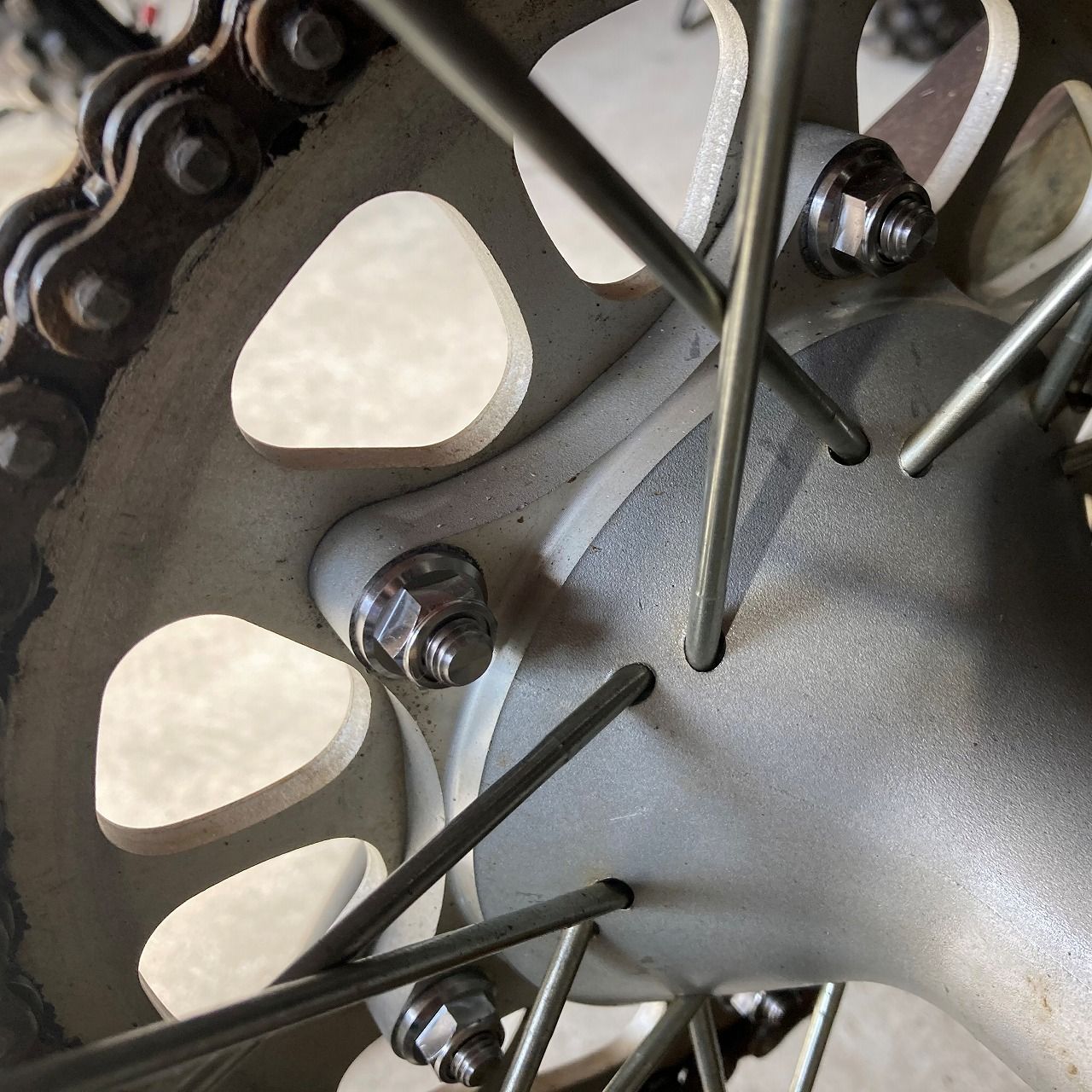 チタン M8 6個 スプロケットナット トリッカー TW200 TW225