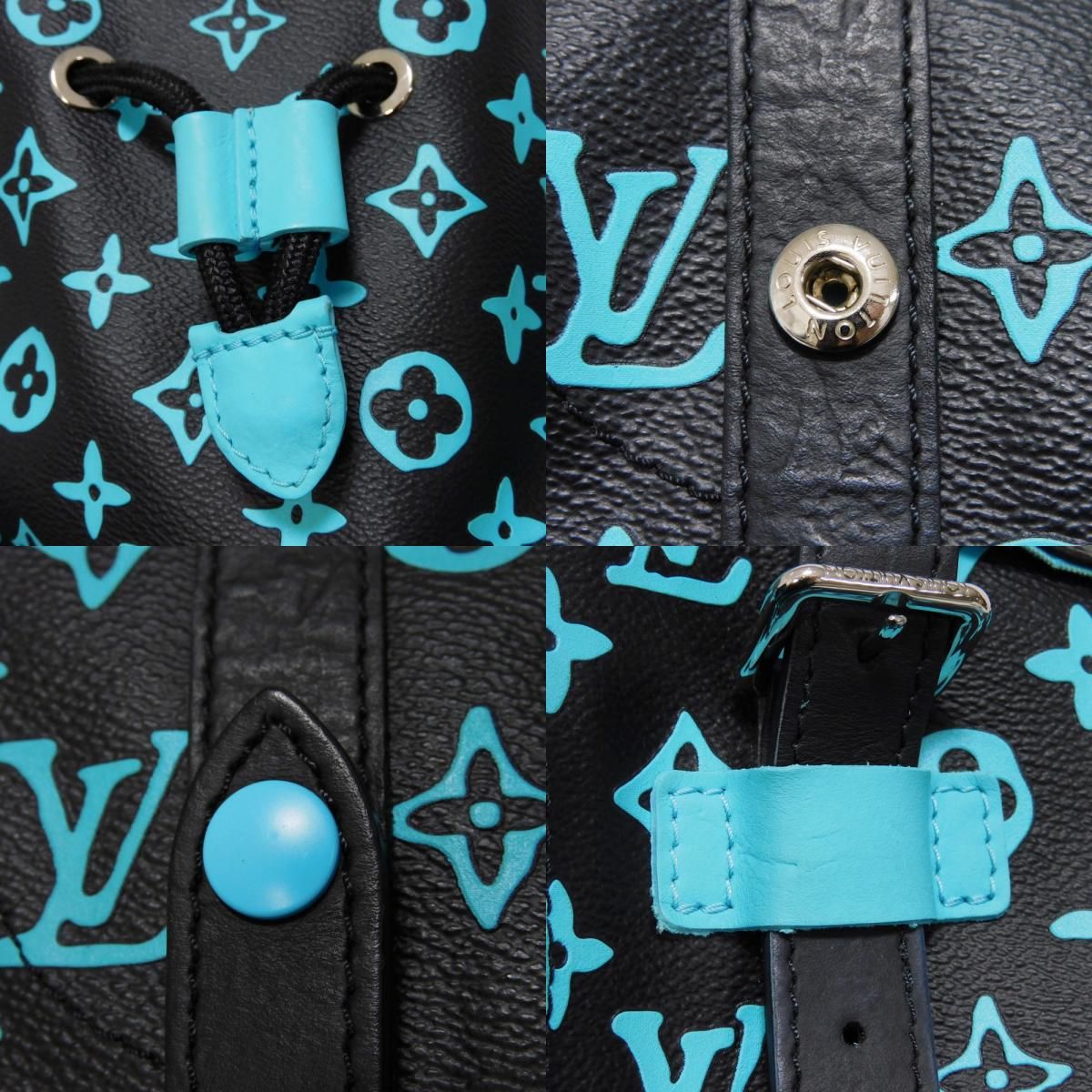 LOUIS VUITTON ルイ・ヴィトン クリストファー MM LVロゴ フラワー 